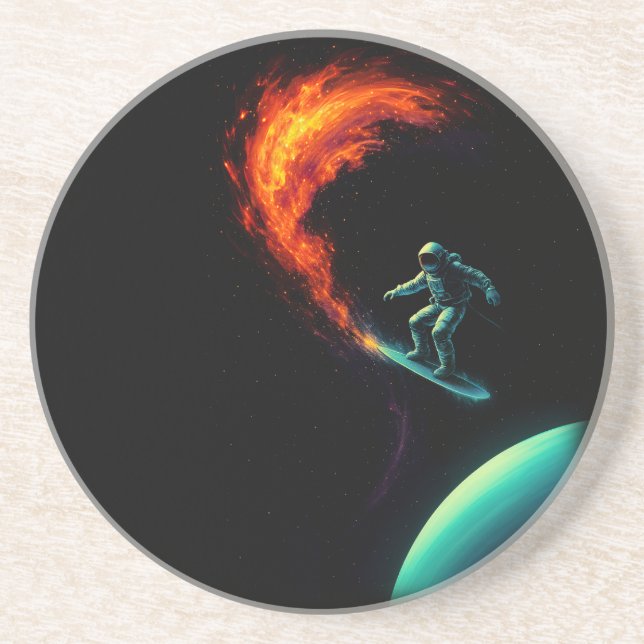 Dessous De Verre En Grès Cosmic Divergence (Devant)