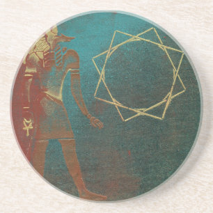 Dessous De Verre En Grès costers égyptiens