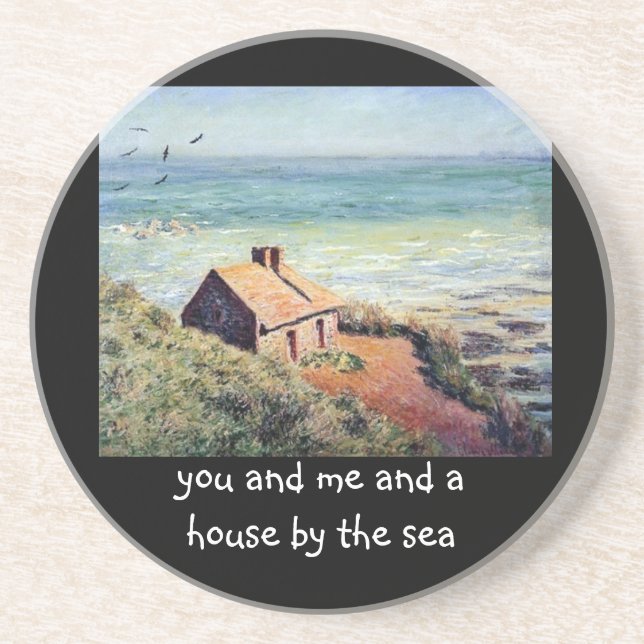 Dessous De Verre En Grès Costers par mer de Monet "Chambre" (Devant)