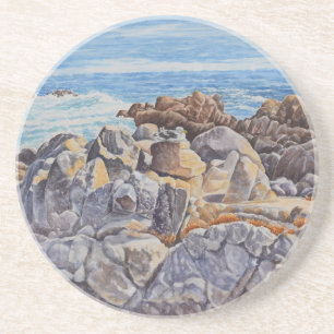 Dessous De Verre En Grès Côte rocheuse de Monterey