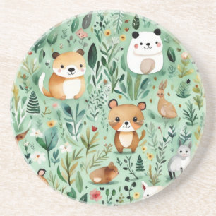 Dessous De Verre En Grès Cottage coeur fleuri campagne verdoyante décoratio