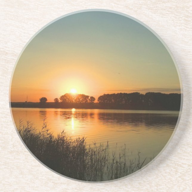 Dessous De Verre En Grès Coucher du soleil merveilleux (Devant)