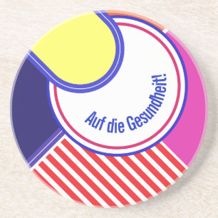 Dessous De Verre En Grès Couleurs vives, beau design graphique