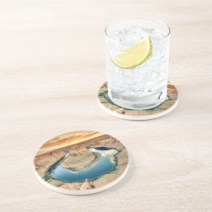 Dessous De Verre En Grès Courbure en fer à cheval Caynon