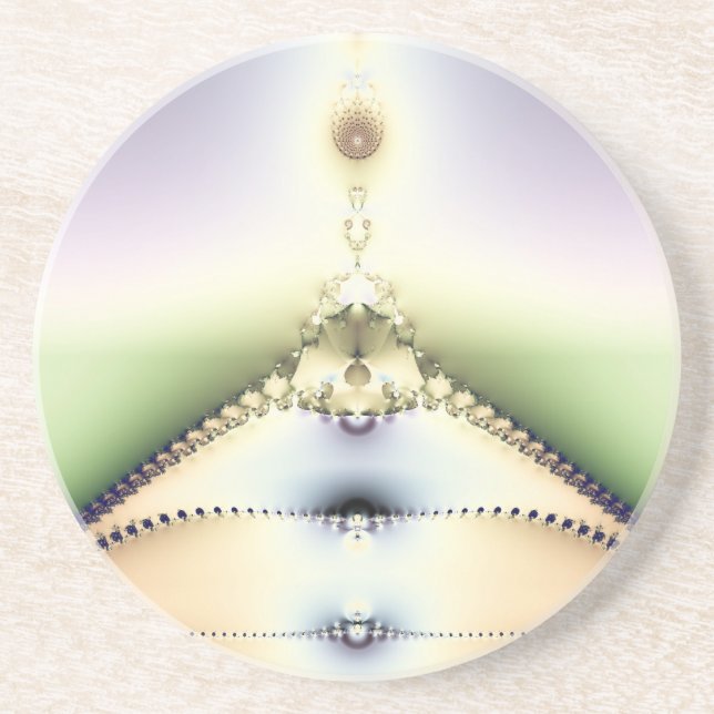 Dessous De Verre En Grès Couronne (Devant)