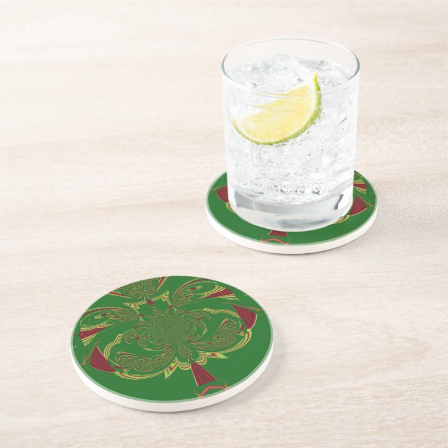 Dessous De Verre En Grès Couronne verte (Côté)