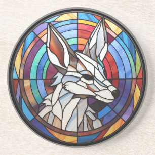 Dessous De Verre En Grès Coyote en verre doux