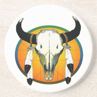Dessous De Verre En Grès crâne de buffle