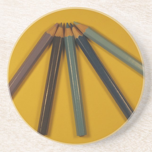 Dessous De Verre En Grès Crayons colorés (Devant)