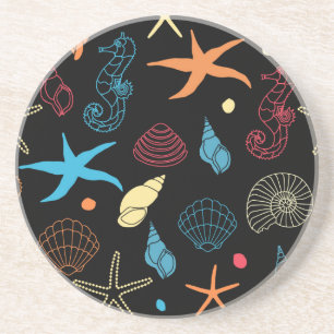 Dessous De Verre En Grès Créatures marines