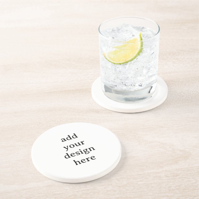 Dessous De Verre En Grès Créez Votre Propre Grès Personnalisé Simple (Côté)