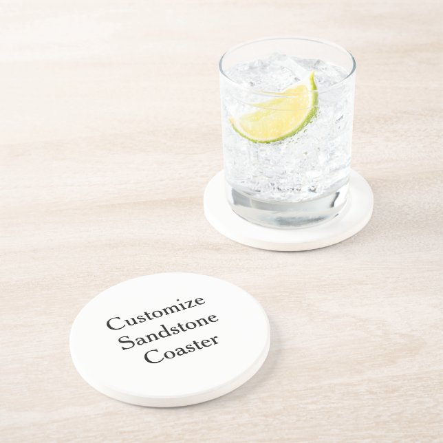 Dessous De Verre En Grès créez votre propre grès simple personnalisé (Côté)