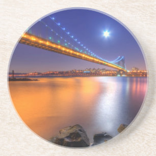Dessous De Verre En Grès Crépuscule, George Washington BridgePalisades, NJ