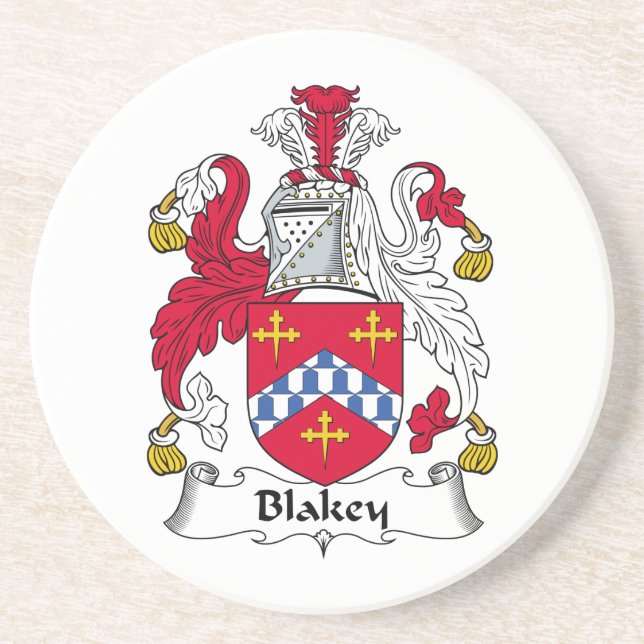 Dessous De Verre En Grès Crête de famille de Blakey (Devant)