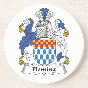 Dessous De Verre En Grès Crête de famille de Fleming