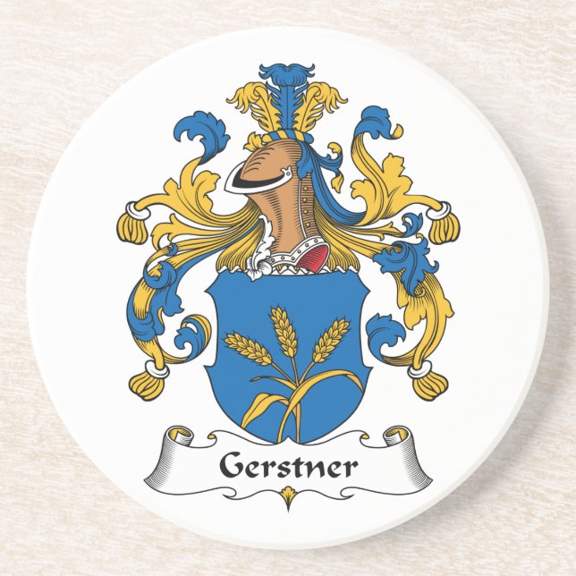 Dessous De Verre En Grès Crête de famille de Gerstner (Devant)