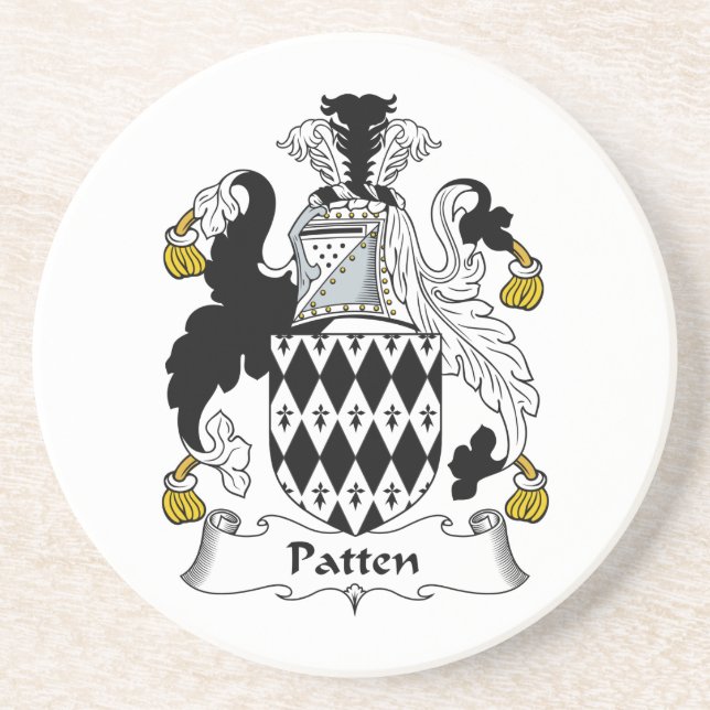 Dessous De Verre En Grès Crête de famille de sabot (Devant)