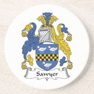 Dessous De Verre En Grès Crête de famille de Sawyer