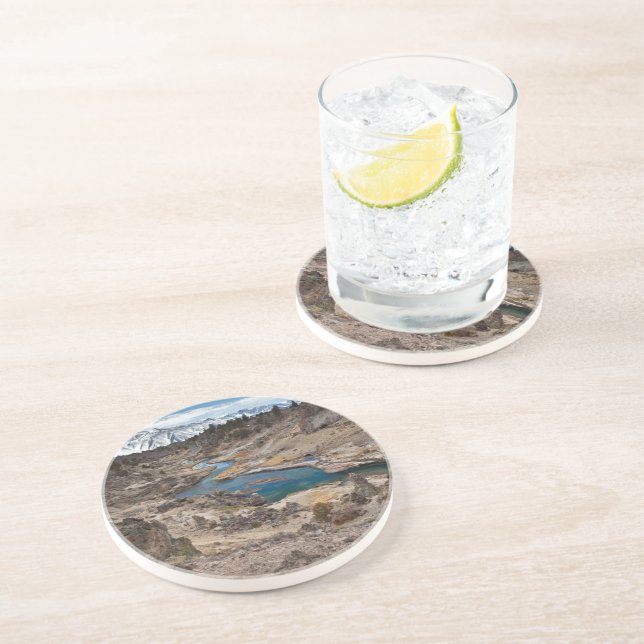 Dessous De Verre En Grès Crique chaude Gulch (Côté)