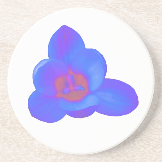 Dessous De Verre En Grès Crocus Flower Hot and Cold Coasters (Devant)