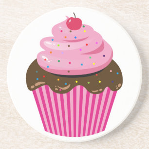Dessous De Verre En Grès Cupcake