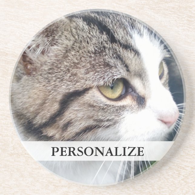 Dessous De Verre En Grès Custom photo coasters | Add your own image here (Devant)