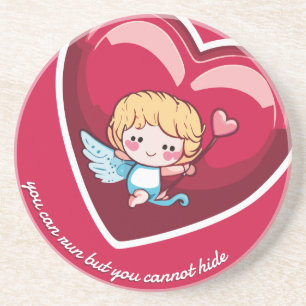 Dessous De Verre En Grès Cute Cupide