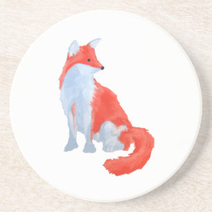 Dessous De Verre En Grès Cute Fox