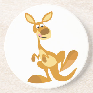Dessous De Verre En Grès Cute Thumping Cartoon Kangaroo Coaster