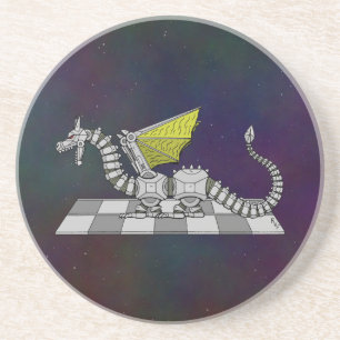 Dessous De Verre En Grès Cyberdragon