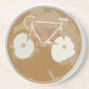 Dessous De Verre En Grès Cyclisme Art Latte