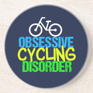Dessous De Verre En Grès Cycliste Obsessionnel