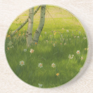 Dessous De Verre En Grès Daffodiques de printemps