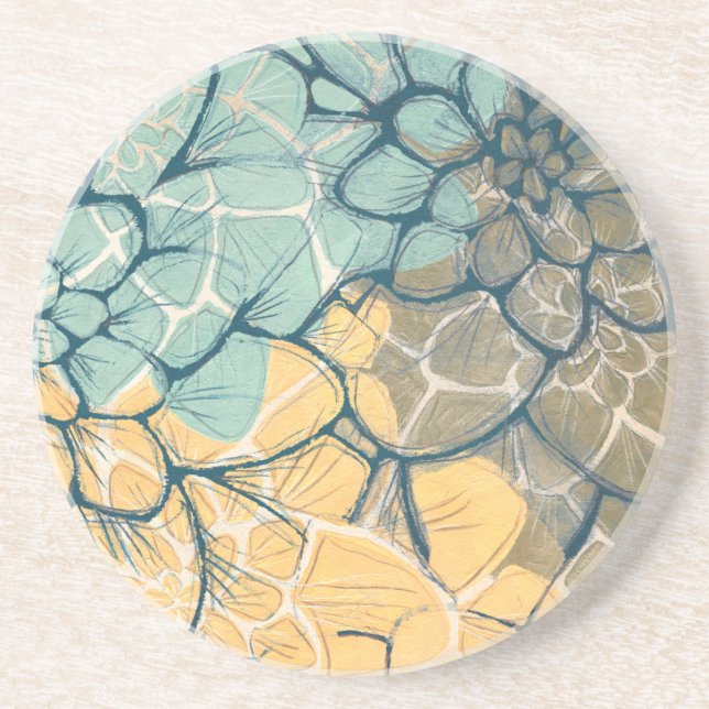 Dessous De Verre En Grès Dahlia Dance I (Devant)