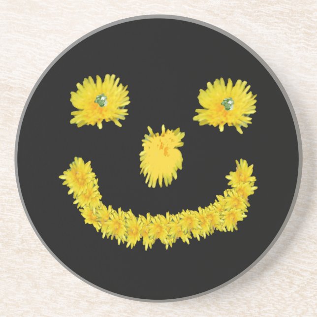 Dessous De Verre En Grès Dandelion Face (Devant)