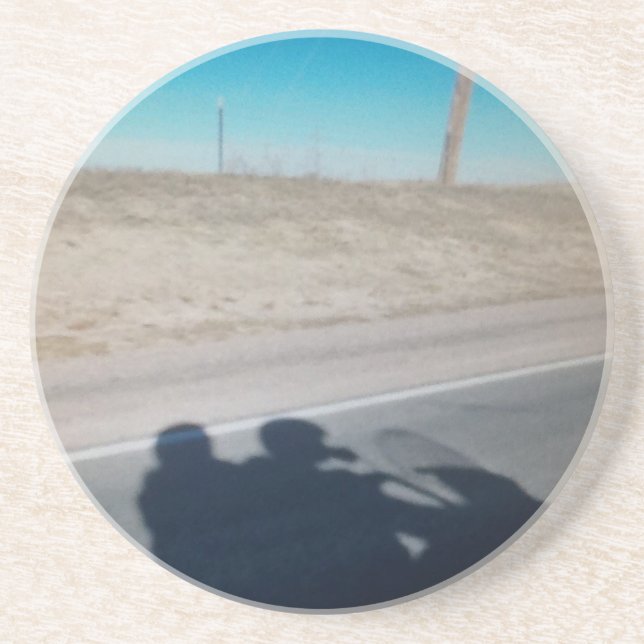 Dessous De Verre En Grès Dans le bleu sauvage (Devant)