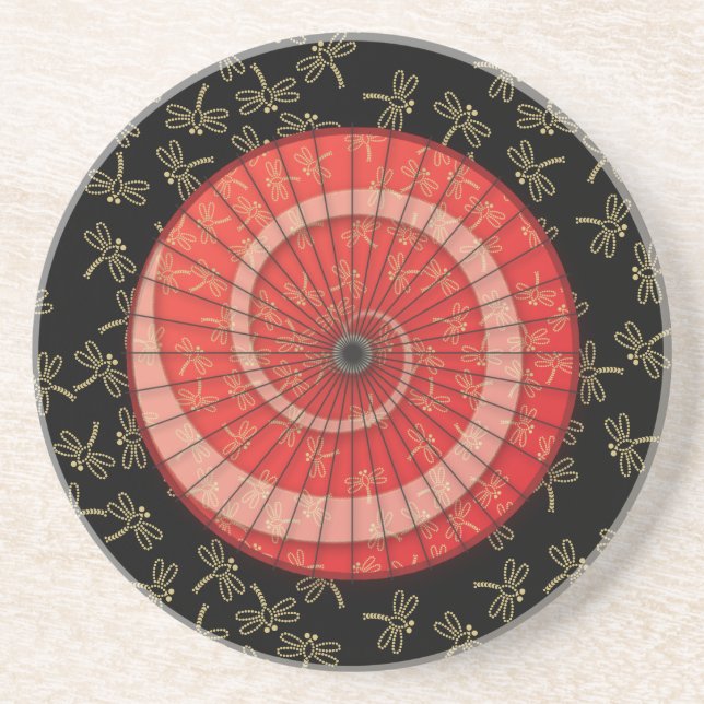 Dessous De Verre En Grès danse de libellule (Devant)