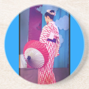 Dessous De Verre En Grès Danse Geisha