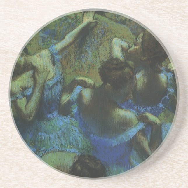 Dessous De Verre En Grès Danseuses bleues par Edgar Degas, Impressionnisme  (Devant)