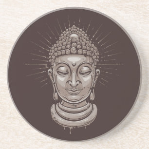 Dessous de verre en grès de Bouddha Illustration