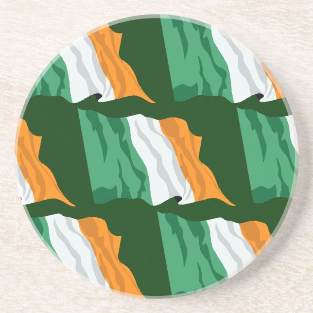 Dessous de verre en grès de l'Irlande (Devant)