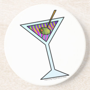 DESSOUS DE VERRE EN GRÈS DE MARTINI