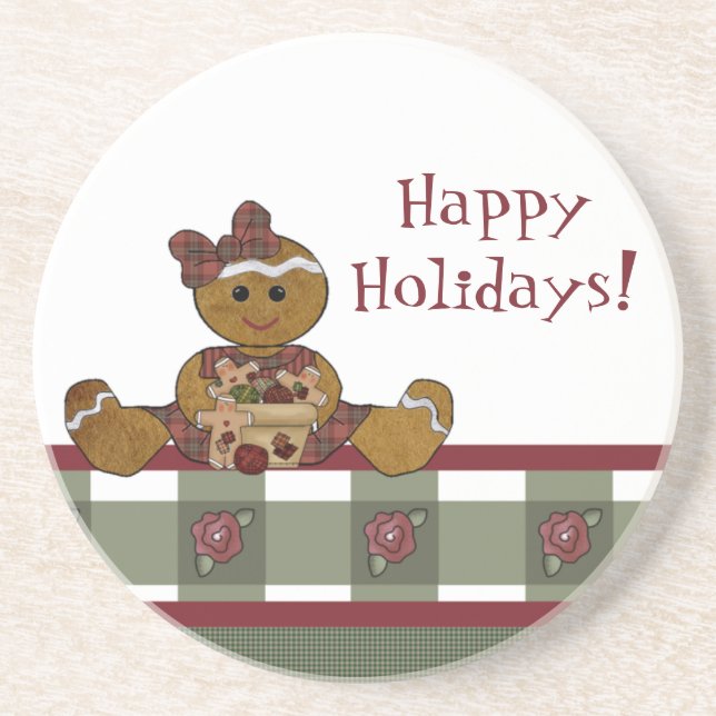 Dessous de verre en grès de Noël (Devant)