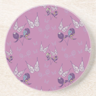 Dessous de verre en grès de papillon Joy (violet)