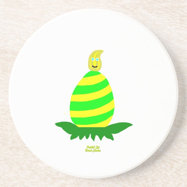 Dessous de verre en grès de Pâques (Devant)