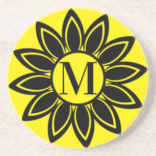 Dessous de verre en grès de tournesol