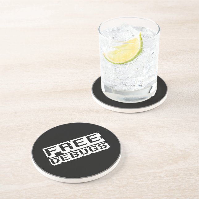 DESSOUS DE VERRE EN GRÈS DEBUGS GRATUITS (Côté)