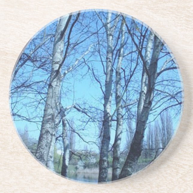 Dessous De Verre En Grès début du printemps (Devant)