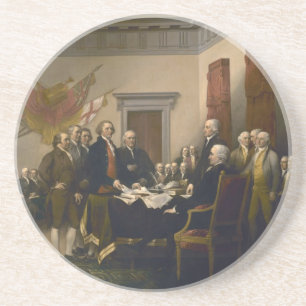 Dessous De Verre En Grès Déclaration d'indépendance de John Trumbull