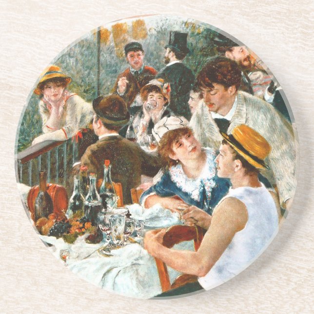 Dessous De Verre En Grès Déjeuner de la fête nautique, Renoir (Devant)
